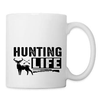 Hunting Life - Tasse - Weiß - Rechts