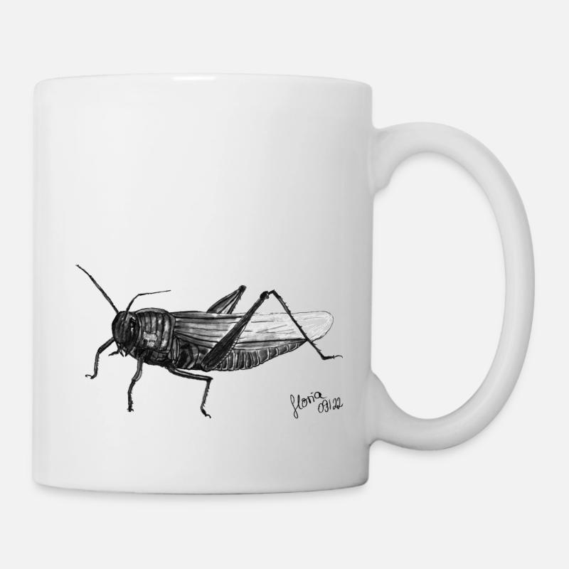 Heuschrecke by Gloria Skorpion Art - Tasse - Weiß