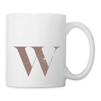 Letter W Magic Butterfly - Mug - white - Right