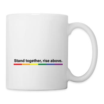 Zusammenstehen, über sich erheben - Tasse - Weiß - Rechts