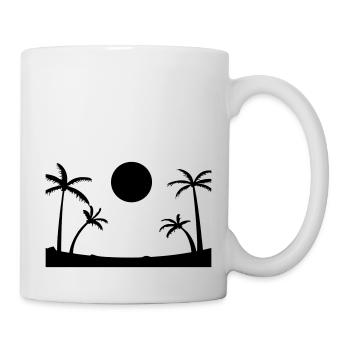 Plage - Mug blanc - blanc - Droite