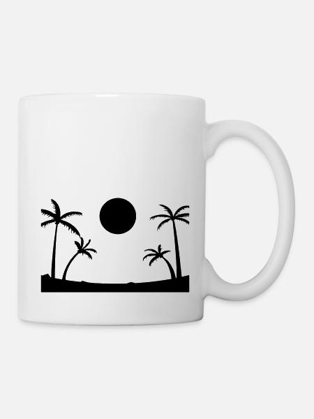 beach - Tasse - Weiß