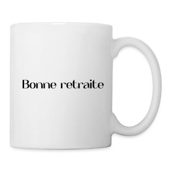RUHESTAND. GLÜCKLICHER RUHESTAND. GLÜCKLICHER RÜCKZUGSORT - Tasse - Weiß - Rechts