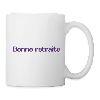 RETRAITE. RETRAITE. RETRAITEE. SENIOR. MAMIE. PAPY - Mug blanc - blanc - Droite