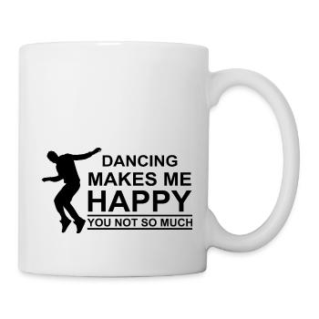 Dancing Dance Music - Tasse - Weiß - Rechts