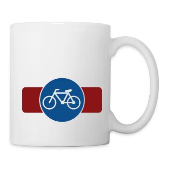 Fahrrad - Tasse - Weiß - Rechts
