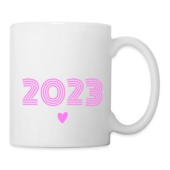 Baby 2023 Mädchen - Tasse - Weiß - Rechts