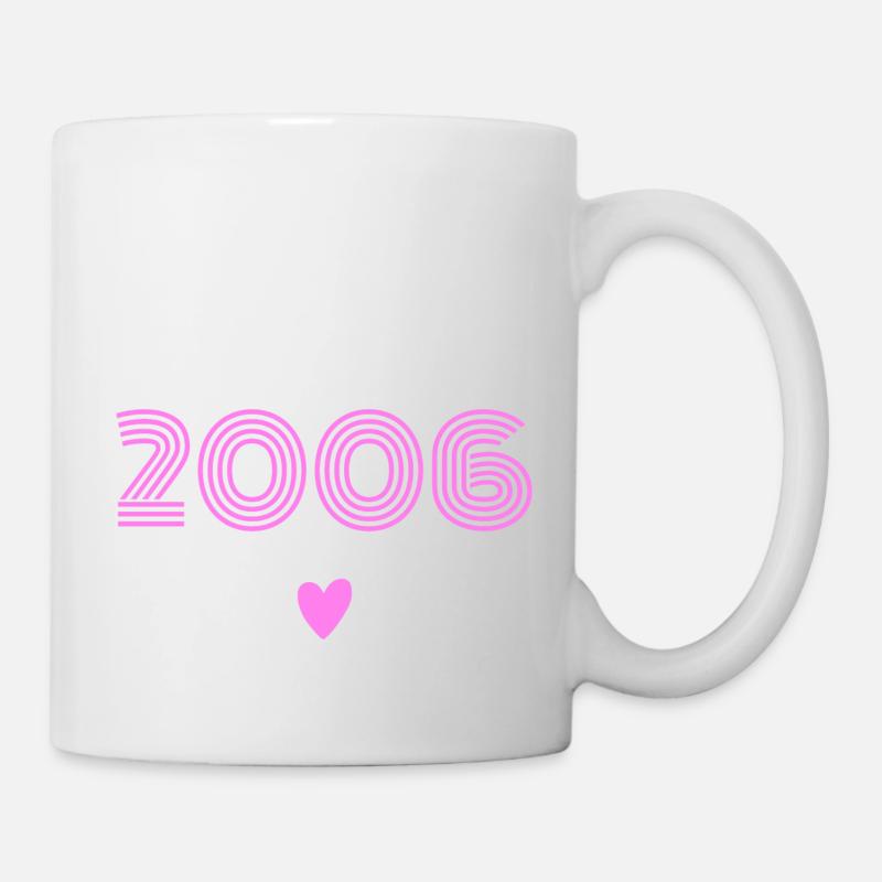 Née en 2006 fille - Mug blanc - blanc