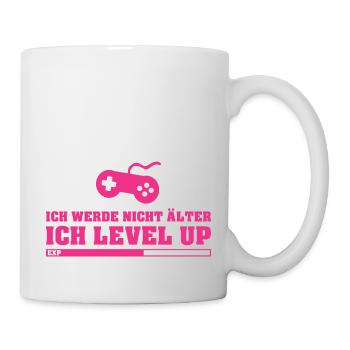 Geburtstag Level Up - Lustige Gamer Zocker - Tasse - Weiß - Rechts