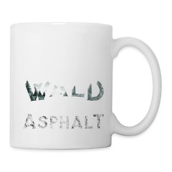 Wald statt Asphalt Naturschutz - Tasse - Weiß - Rechts