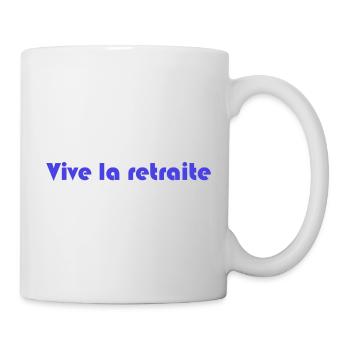 RUHESTAND. RUHESTAND. PENSIONIERT. RUHESTAND - Tasse - Weiß - Rechts