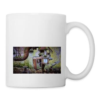 Urbex Photography | Overgrown dial gauge - Mug - white - Right