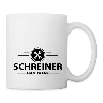 Handwerker Handyman Handwerk Werkzeug Baustelle - Tasse - Weiß - Rechts