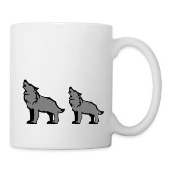 wolfsrudel - Tasse - Weiß - Rechts
