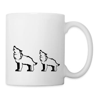 wolfsrudel - Tasse - Weiß - Rechts