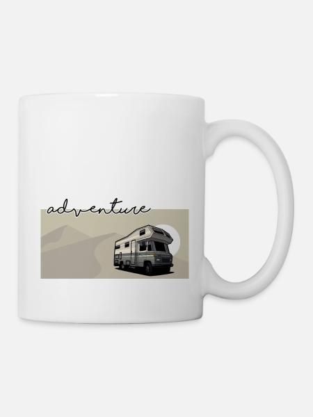 Düdo // Campeur // Illustration - Mug blanc - blanc