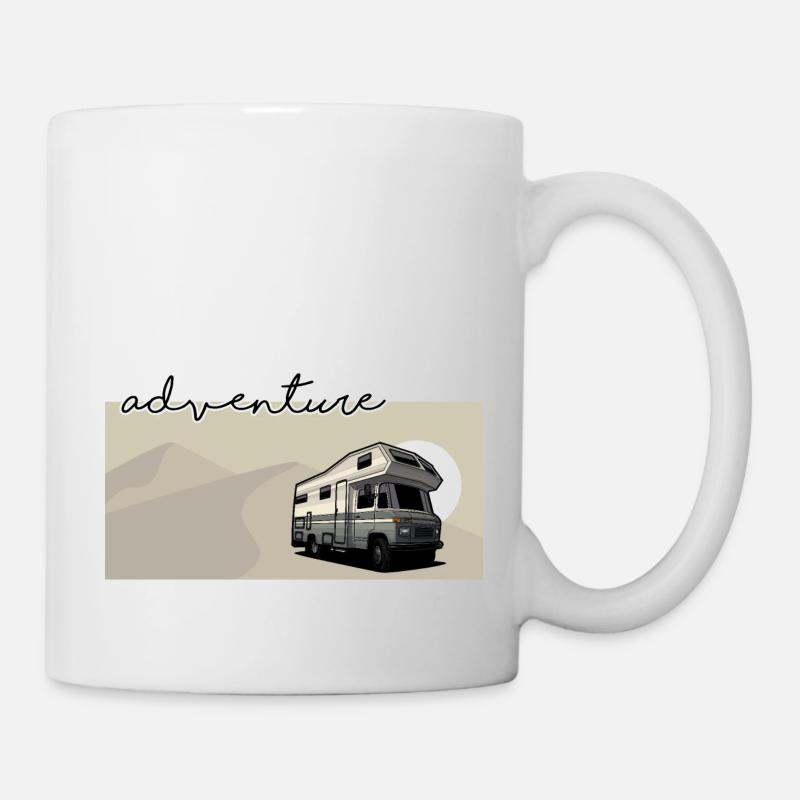 Düdo // Campeur // Illustration - Mug blanc - blanc