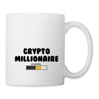 crypto millionaire loading - Tasse - Weiß - Rechts