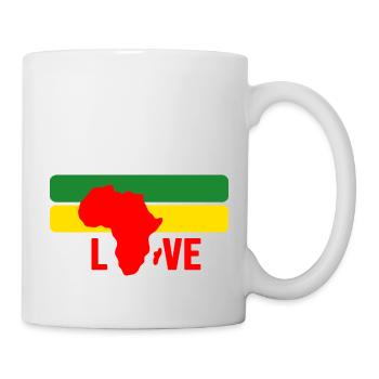 Africa Love African Black Afro Party Safari - Mug - white - Right