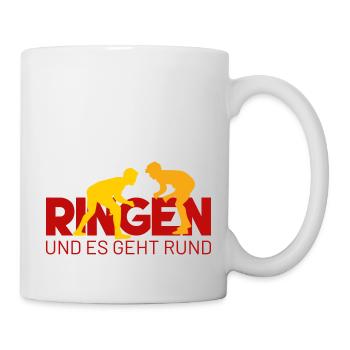 RINGEN und es geht rund - Tasse - Weiß - Rechts