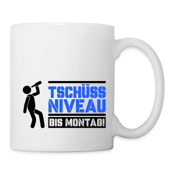 tschüss niveau - Tasse - Weiß - Rechts