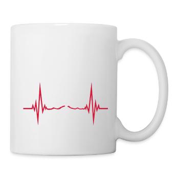 First Runner Red Finish Line Pulse Winner Run - Mug - white - Right