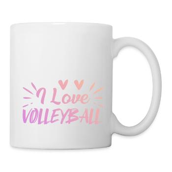I love volleyball - Mug - white - Right