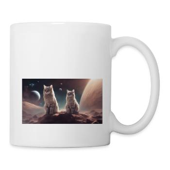 Cats in space - Mug - white - Right