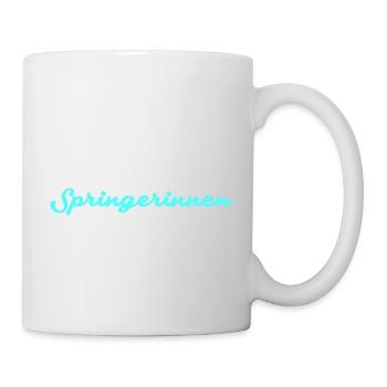 Turmspringenspringerinnen sind sprunghaft - Tasse - Weiß - Rechts