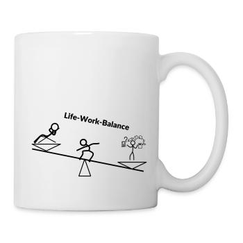 Life Work Balance - Tasse - Weiß - Rechts