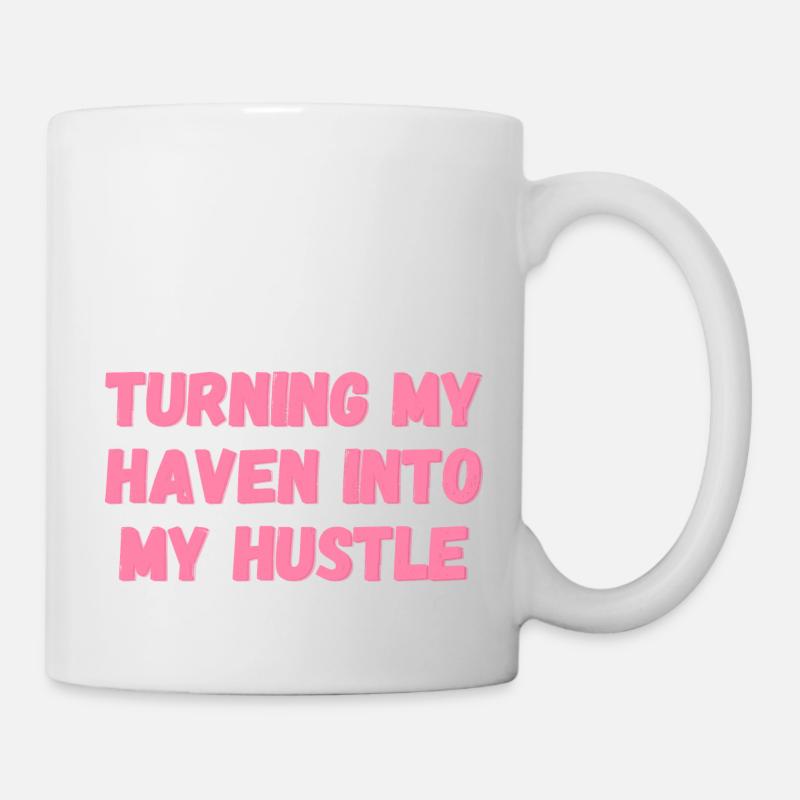 mon havre en cadeaux de mon hustle pour les devoirs - Mug blanc - blanc