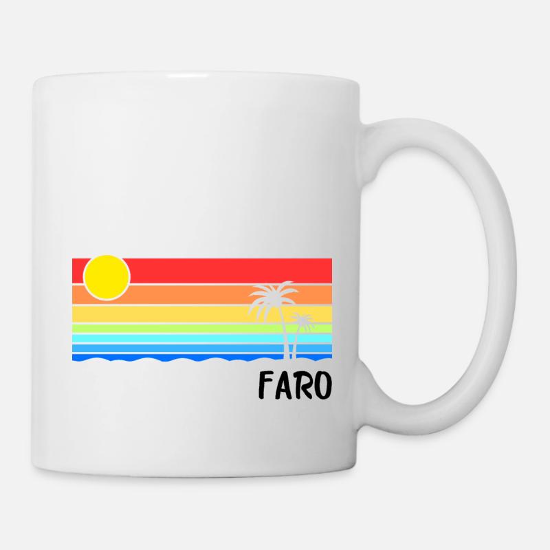 Faro Algarve Portugal Idée de vacances - Mug blanc - blanc