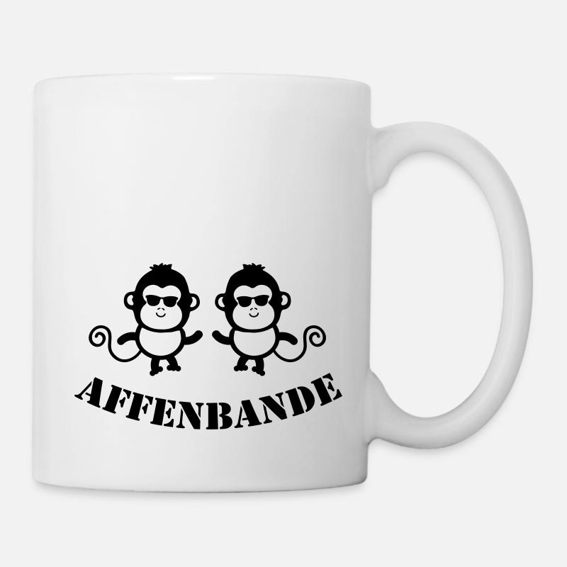 affenbande - Tasse - Weiß