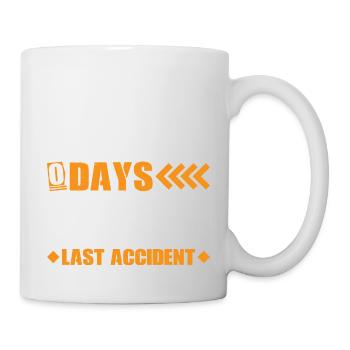 0 jours depuis le dernier accident 15 - Mug blanc - blanc - Droite