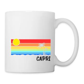 Capri Italien Mittelmeer Insel Urlaub Idee - Tasse - Weiß - Rechts