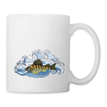 Poisson - Mug blanc - blanc - Droite