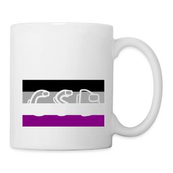 asexuell pride csd - Tasse - Weiß - Rechts