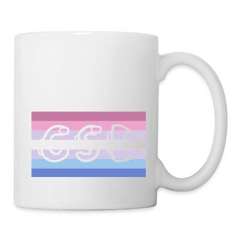 Fierté bigenre CSD - Mug blanc - blanc - Droite