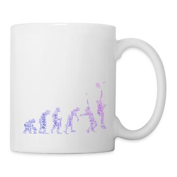 Herren Paddeltennis Paddle Racket Paddle Court - Tasse - Weiß - Rechts