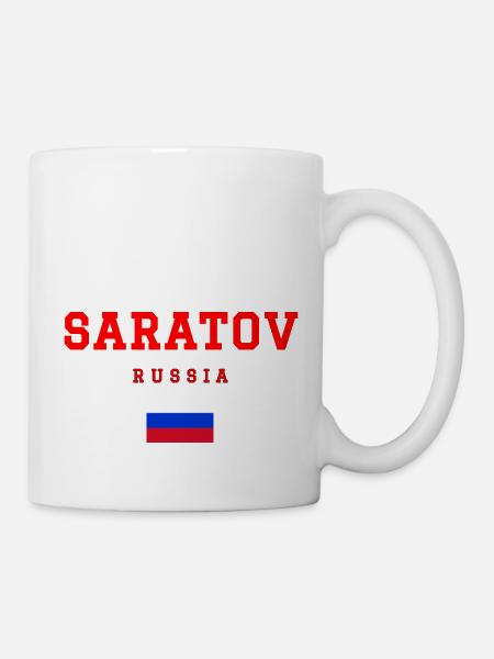 Saratov Russland - Tasse - Weiß