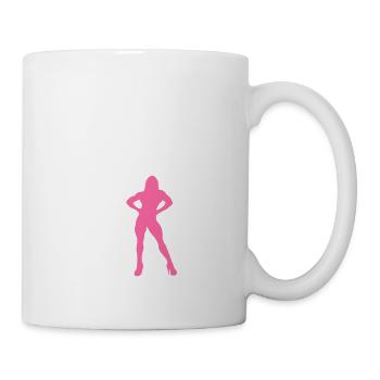 Pumping Beauty Pink and White - Mug - white - Right