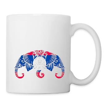 Laos Laote Laoten Flagge Elefant Lao I Geschenk - Tasse - Weiß - Rechts