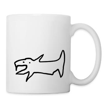 Lachs Fisch - Tasse - Weiß - Rechts