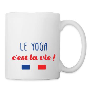 Le Yoga c'est la vie ! - Mug blanc - blanc - Droite