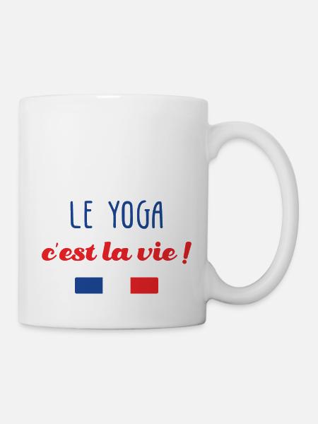 Le Yoga c'est la vie ! - Mug blanc - blanc