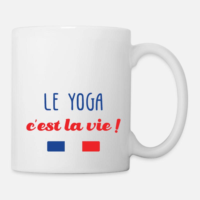 Le Yoga c'est la vie ! - Mug blanc - blanc