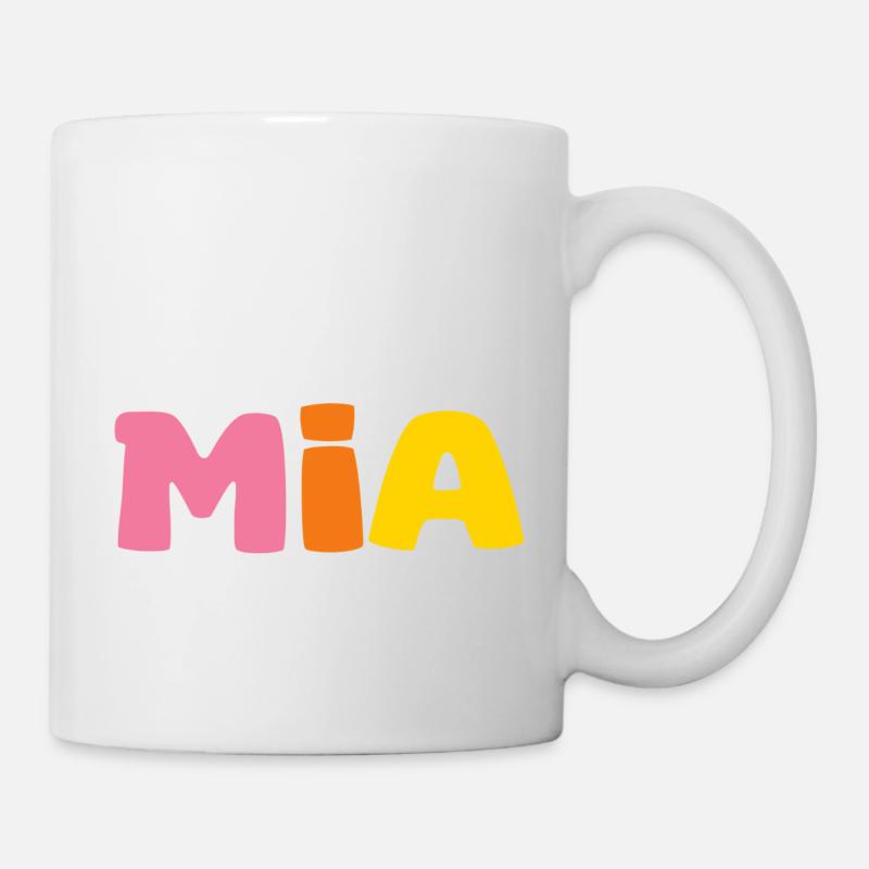 Name - Mia - Tasse - Weiß