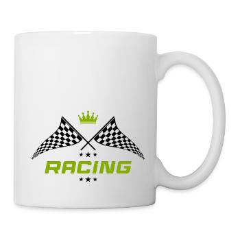 racing symbol - Tasse - Weiß - Rechts