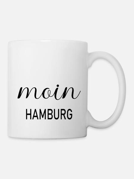 Moin Hamburg - Tasse - Weiß
