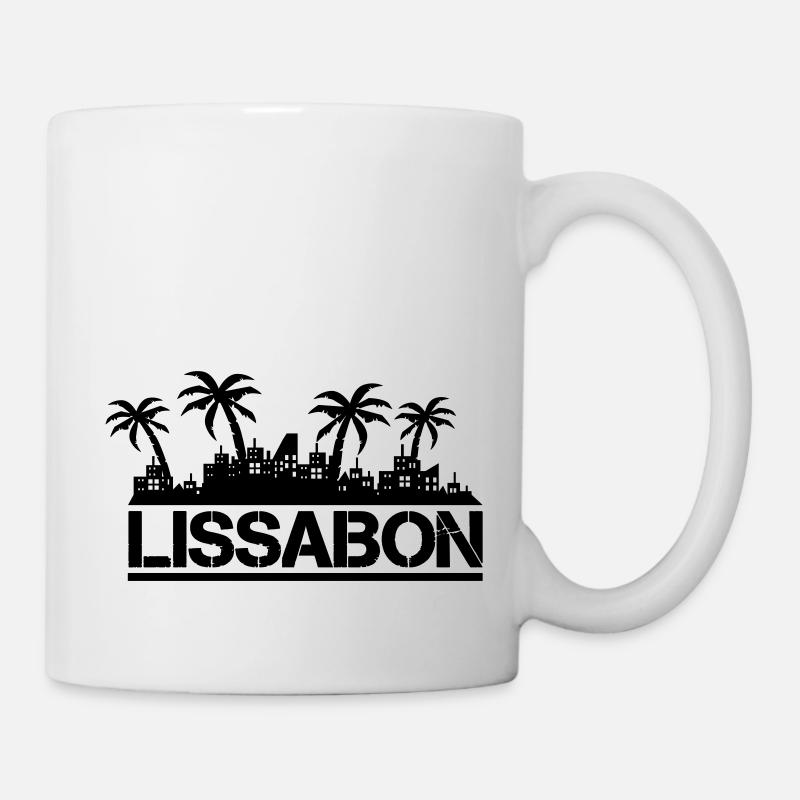 lissabon - Tasse - Weiß